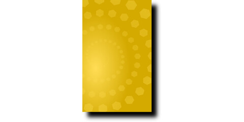 Yellow Abstract Background with Geometric Hexagon Spiral Pattern, Modern Vector Illustration for Social Media and Marketing Templates