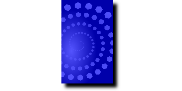 Blue Abstract Background with Geometric Hexagon Spiral Pattern, Deep Professional Vector Illustration for Corporate Presentations - Powered by Adobe