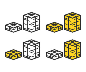 古紙。新聞紙。チラシ。束になった古紙類。Waste paper. Newspapers. Flyers. Bundles of waste paper.