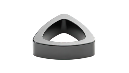 Abstract Black Triangular Object