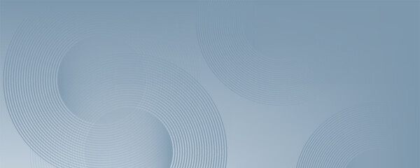 Abstract minimalist banner background, pastel colorful, blue and white gradations. Circle effect style geometric simple art