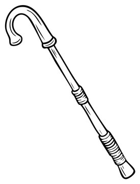 clipart walking stick