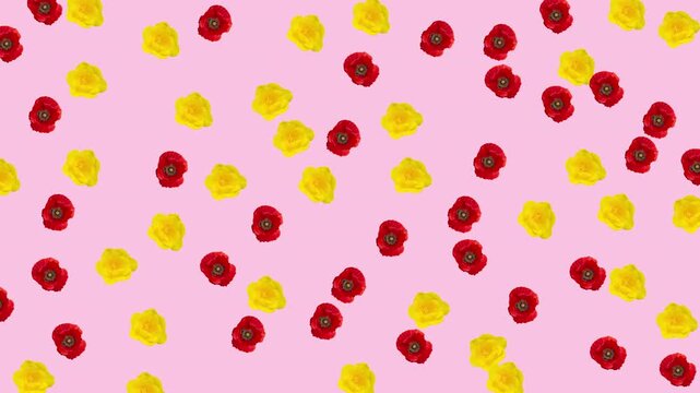 Pastel watercolor floral pattern with roses and leaves on a blush pink background, offering a soft, romantic, and elegant decorative style.