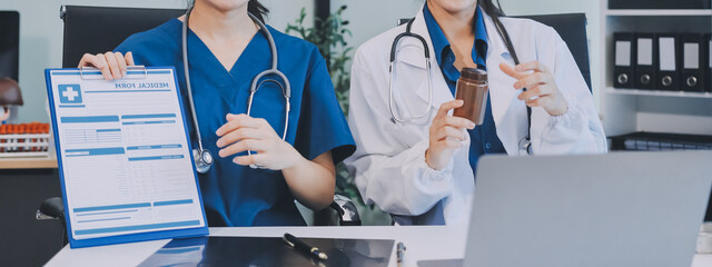 Portrait of two dedicated doctors