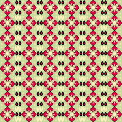 Seamless floral pattern collection featuring abstract botanical flowers and organic flowing shapes. Decorative repeating design with a modern vintage color palette, suitable for textile, fabric