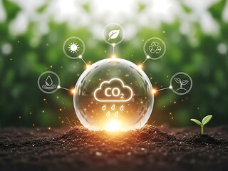 Sustainable cloud computing eco friendly technology concept