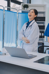 Portrait of two dedicated doctors