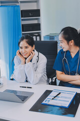 Portrait of two dedicated doctors