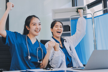 Portrait of two dedicated doctors