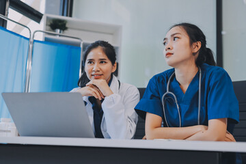Portrait of two dedicated doctors