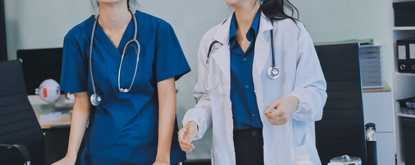 Portrait of two dedicated doctors