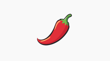 Red Chili Pepper Illustration.