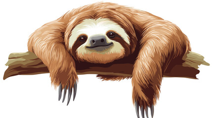 Obraz premium Sloth resting on a tree branch.