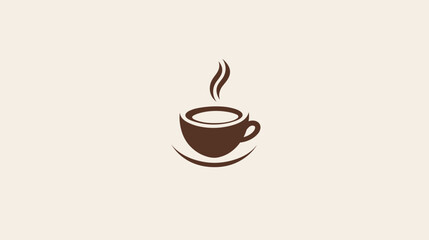 Steaming Coffee Cup Illustration Design.