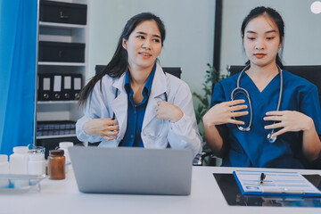 Portrait of two dedicated doctors