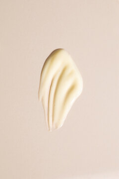 Creamy Texture Sample Against a Neutral Background