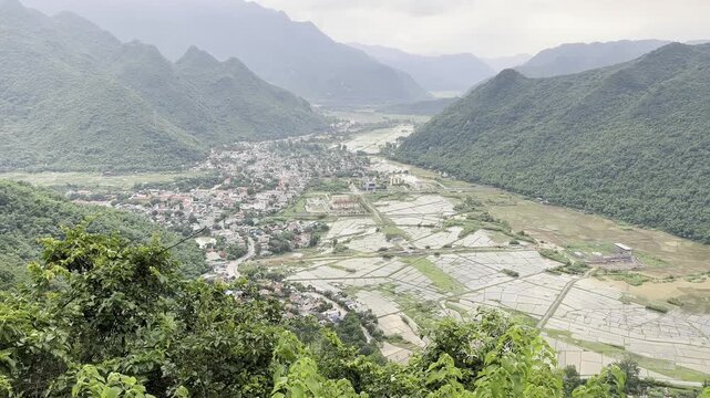 Mai Ch&acirc;u Vietnam valley rice terrace viewpoint Southeast Asia lush green nature