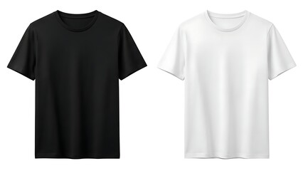 Black and white short sleeve crew neck t shirts, casual fashion clothing