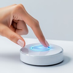 Engaging user interaction with smart devices in modern offices technology digital interface close-up innovation