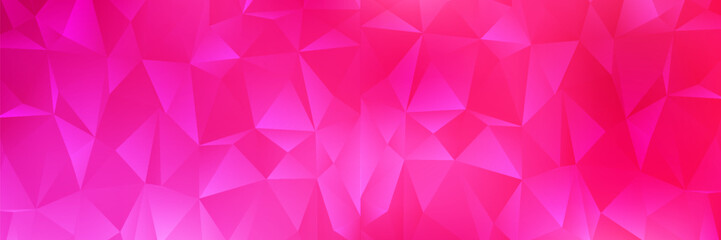 Obraz premium Pink polygonal illustration, which consist of triangles. Geometric background in Origami style with gradient. Triangular design for your business.