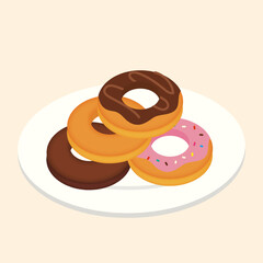 ドーナッツのイラスト/Donut illustration
