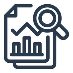 Employee performance review analytics Vector Icon