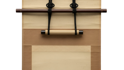 Traditional japanese scroll display