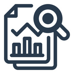 Employee performance review analytics Vector Icon