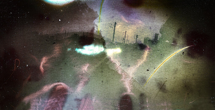 Abstract solargraph of the city