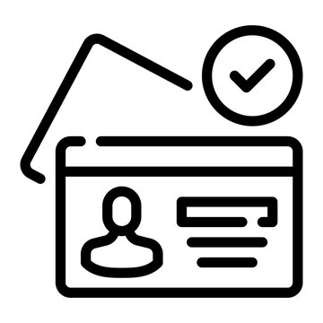 indentity line icon