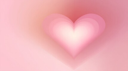 A soft, layered heart shape in varying shades of pink, creating a serene and emotional atmosphere.