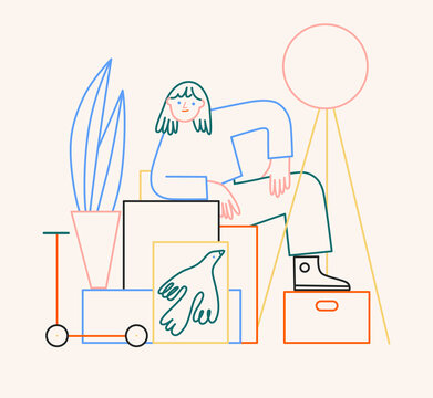Moving Lady