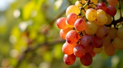 a bunch of ripe Dixon Grapes hanging
