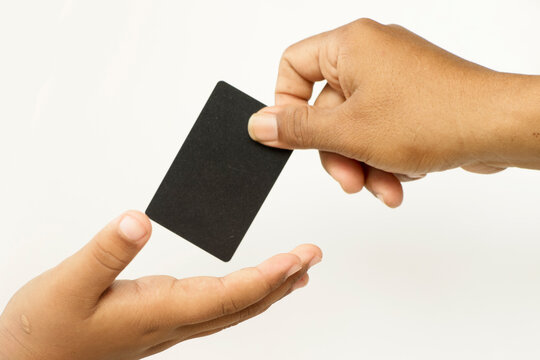 Trust and Communication Concept with Card Exchange - Powered by Adobe