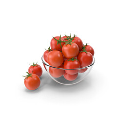 Cherry Tomatoes in Glass Bowl