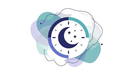 Circular clock graphic illustrates the transition between daytime and nighttime hours.