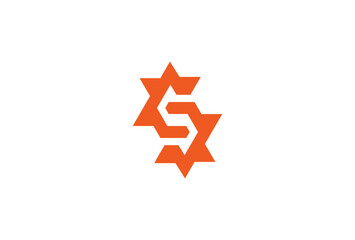 Initial Letter S Spark Logo, abstract letter S with spark shape combination, vector illustration