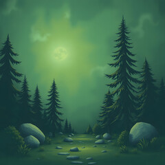 christmas tree in the forest