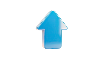 Blue upward pointing arrow icon