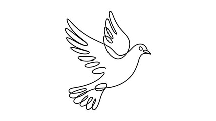 Obraz premium dove with peace sign