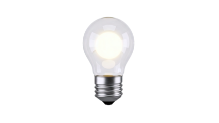 Illuminated Incandescent Light Bulb
