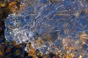 Etchings of Ice Over Water