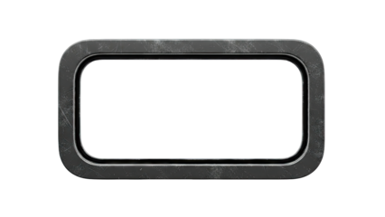 Dark Rectangular Frame with Rounded Corners and Scratched Texture