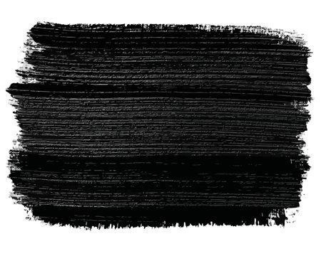 Coup de pinceau noir textur&eacute;, id&eacute;al pour les arri&egrave;re-plans transparents et les &eacute;l&eacute;ments de design graphique modernes.
