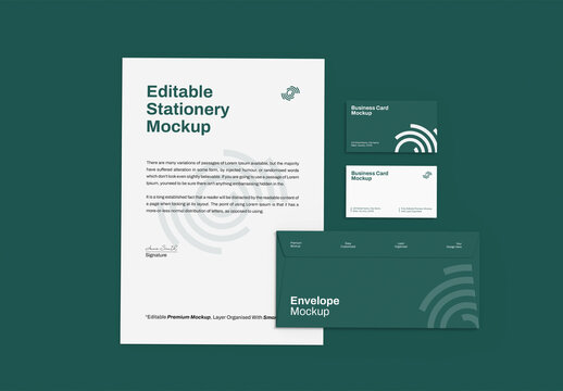 Editable Stationery Mockup