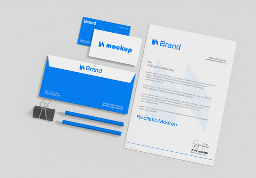 Editable Corporate Stationery Mockup