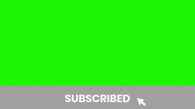 Subscription button animation that slides up from the bottom, plus click animation