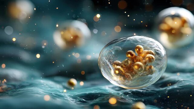 Synthetic chemical nanoparticles suspended in solution exhibiting unique structural properties at a microscopic level