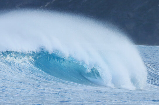 Large surf wave at Smiths Beach. Yallingup. Western Australia.