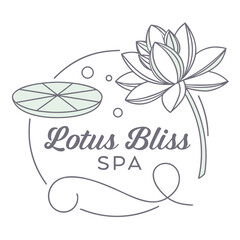 Generative AI Creation for a Tranquil Lotus Spa Brand Identity